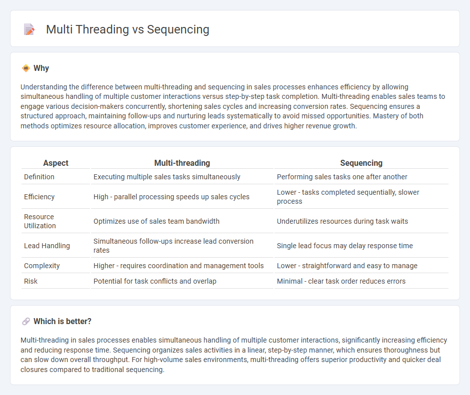 Multi Threading vs Sequencing in Sales