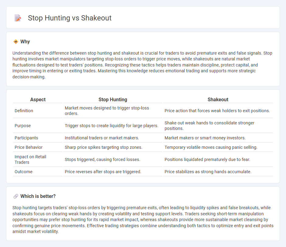 Stop Hunting vs Shakeout in Trading