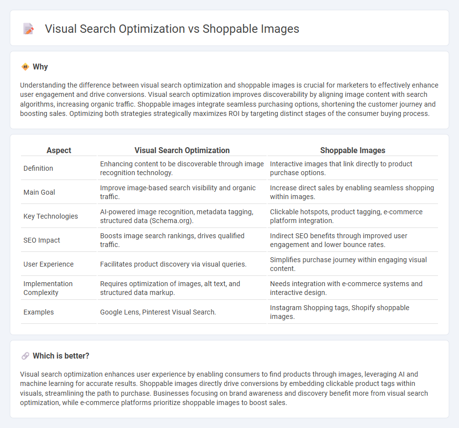 Visual Search Optimization vs Shoppable Images in Marketing