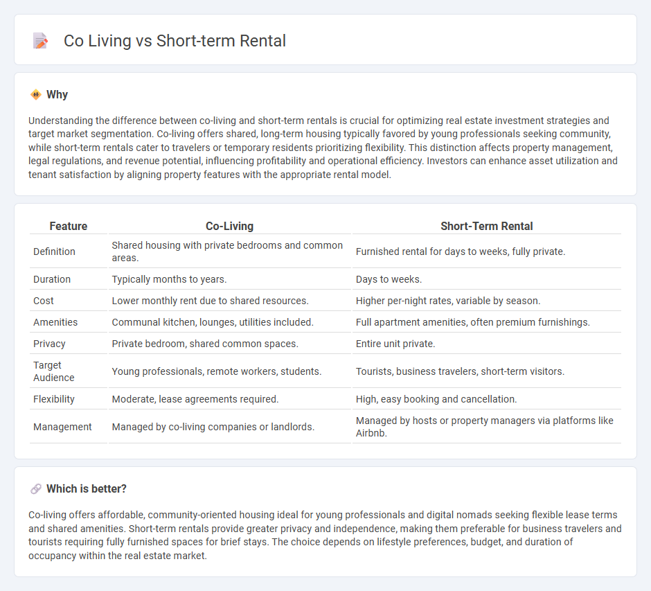 Co Living vs Short-Term Rental in Real Estate