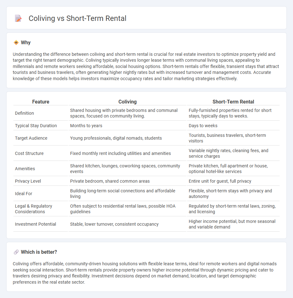 Coliving vs Short-Term Rental in Real Estate