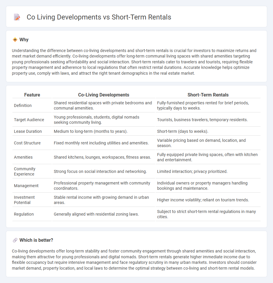 Co Living Developments vs Short-Term Rentals in Real Estate