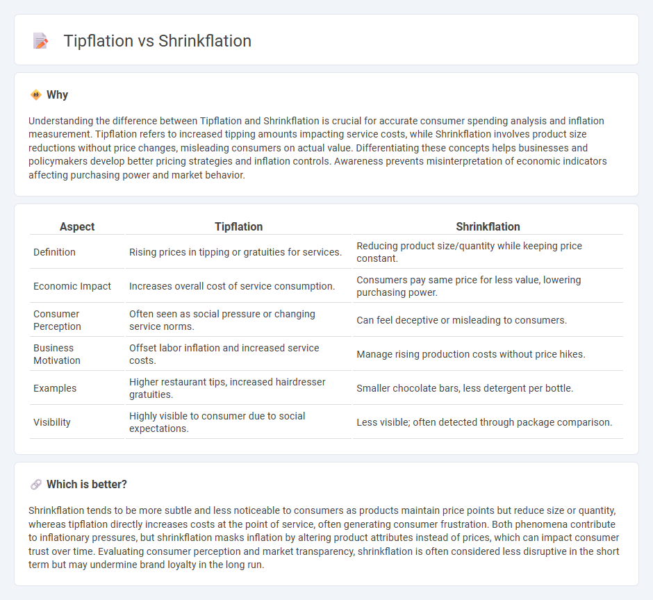 Tipflation vs Shrinkflation in Economy