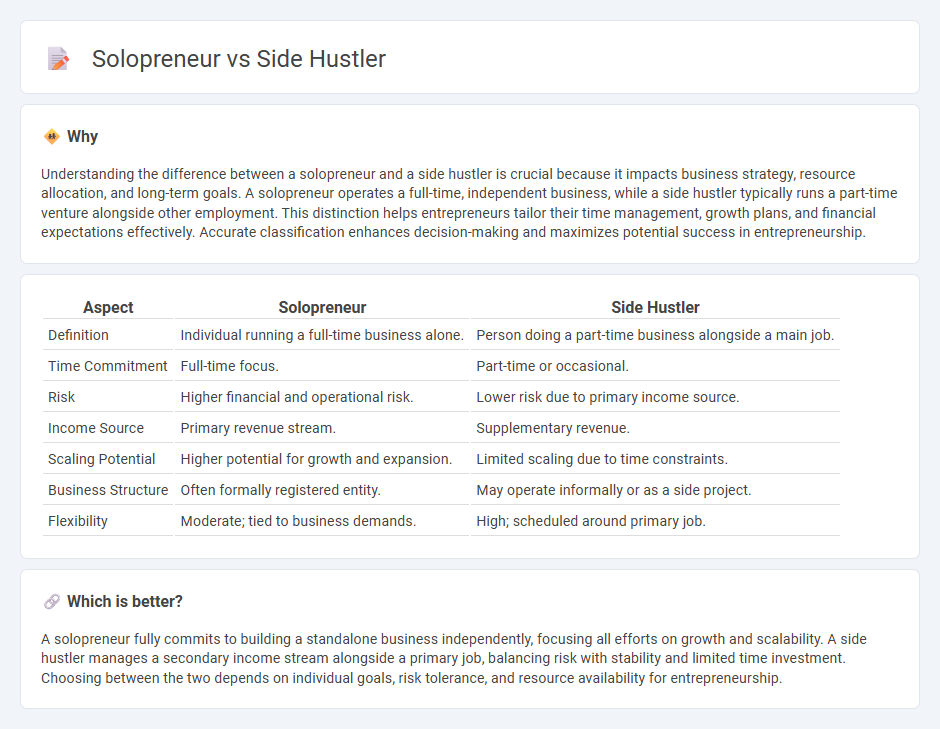 Solopreneur vs Side Hustler in Entrepreneurship