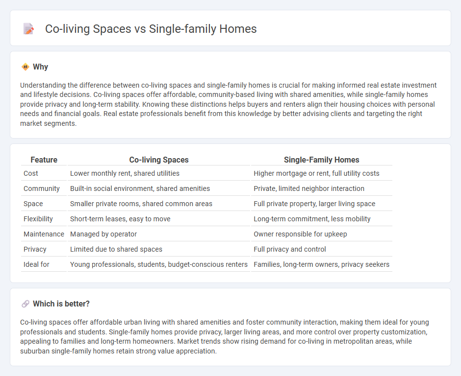 Co-Living Spaces vs Single-Family Homes in Real Estate