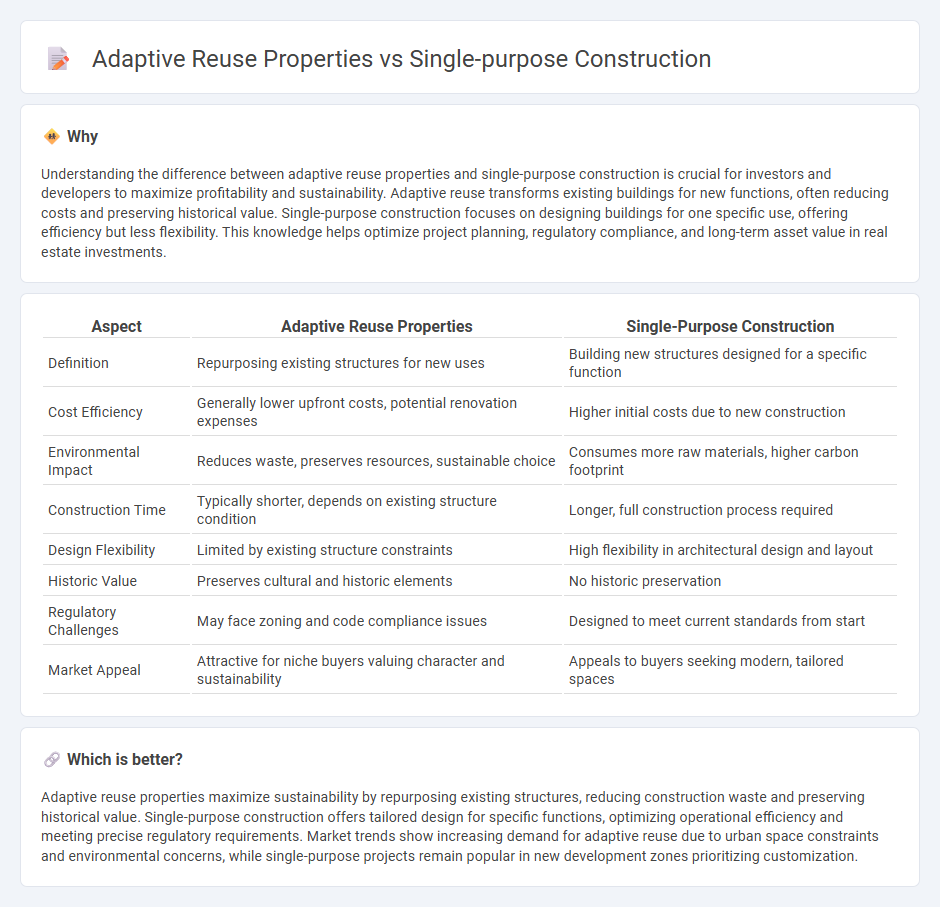 Adaptive Reuse Properties vs Single-Purpose Construction in Real Estate