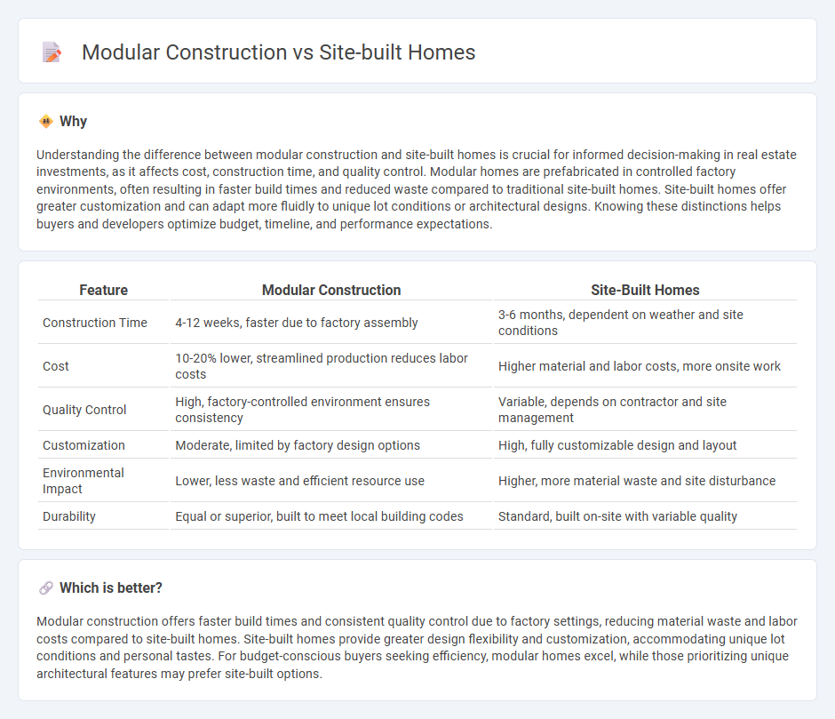 Modular Construction vs Site-Built Homes in Real Estate