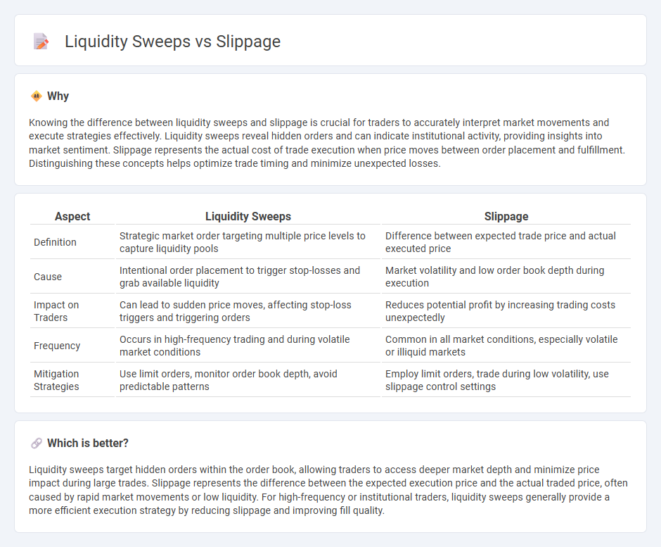 Liquidity Sweeps vs Slippage in Trading