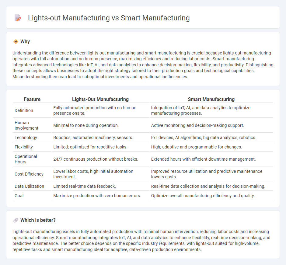 Lights-Out Manufacturing vs Smart Manufacturing in Manufacturing