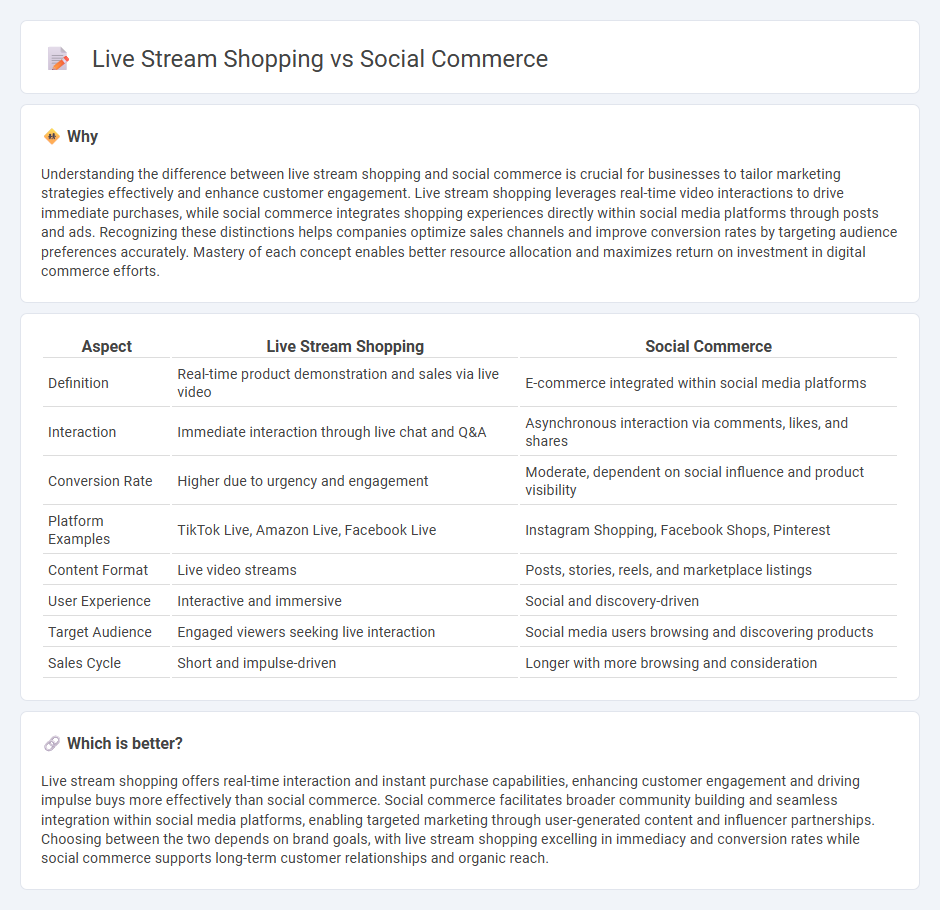 Live Stream Shopping vs Social Commerce in Commerce