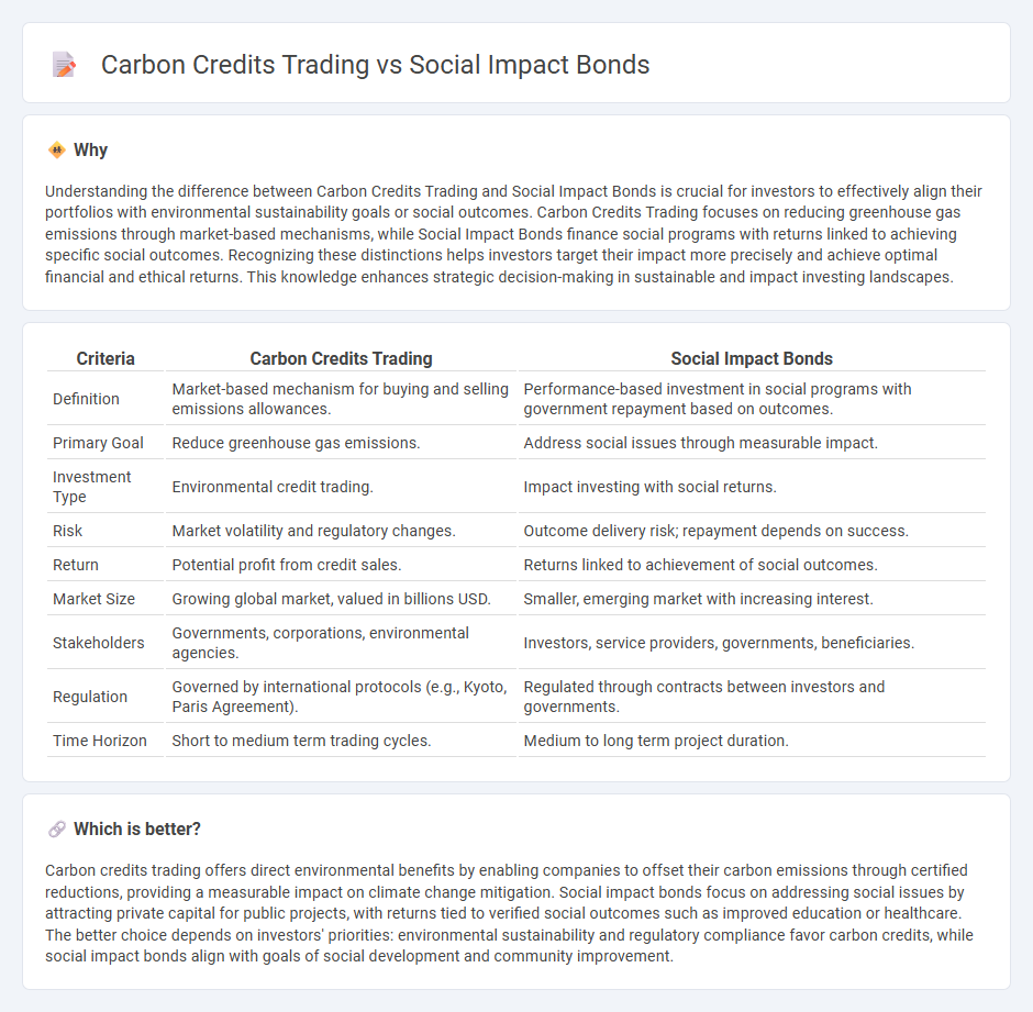 Carbon Credits Trading vs Social Impact Bonds in Investment