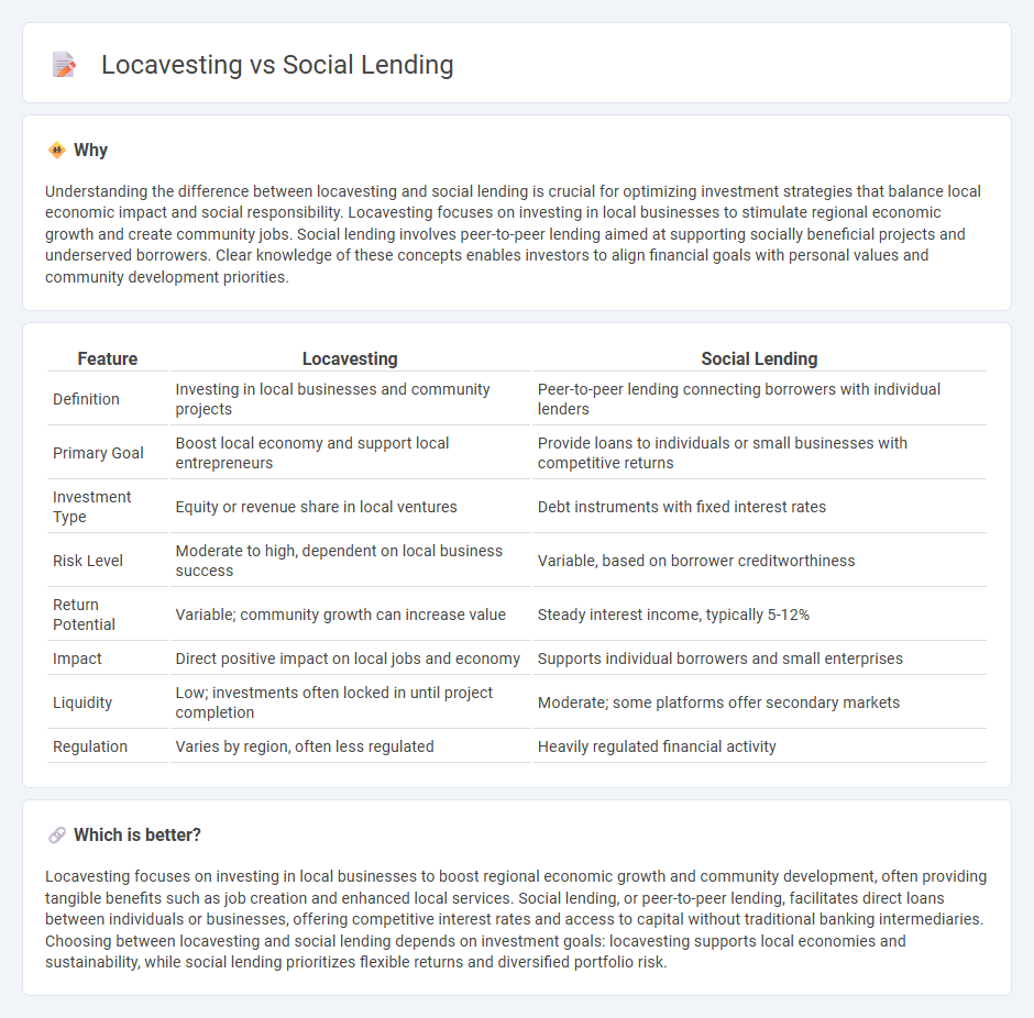 Locavesting vs Social Lending in Economy