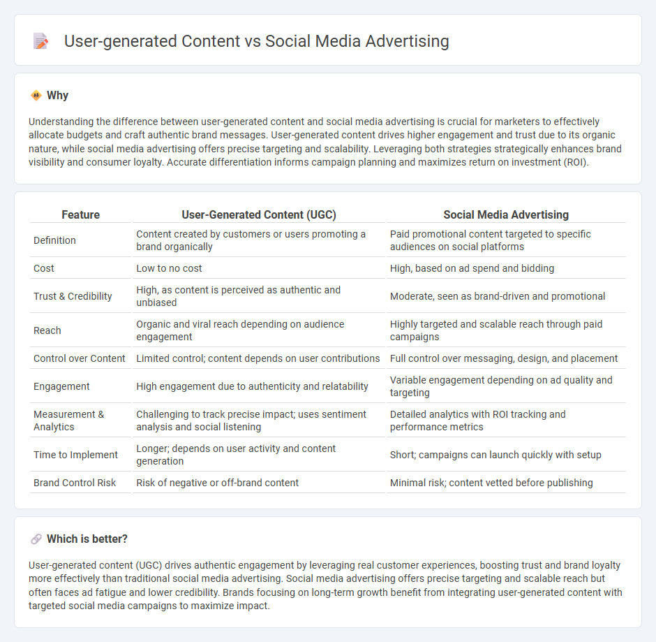 User-Generated Content vs Social Media Advertising in Marketing