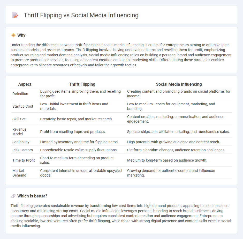 Thrift Flipping vs Social Media Influencing in Entrepreneurship