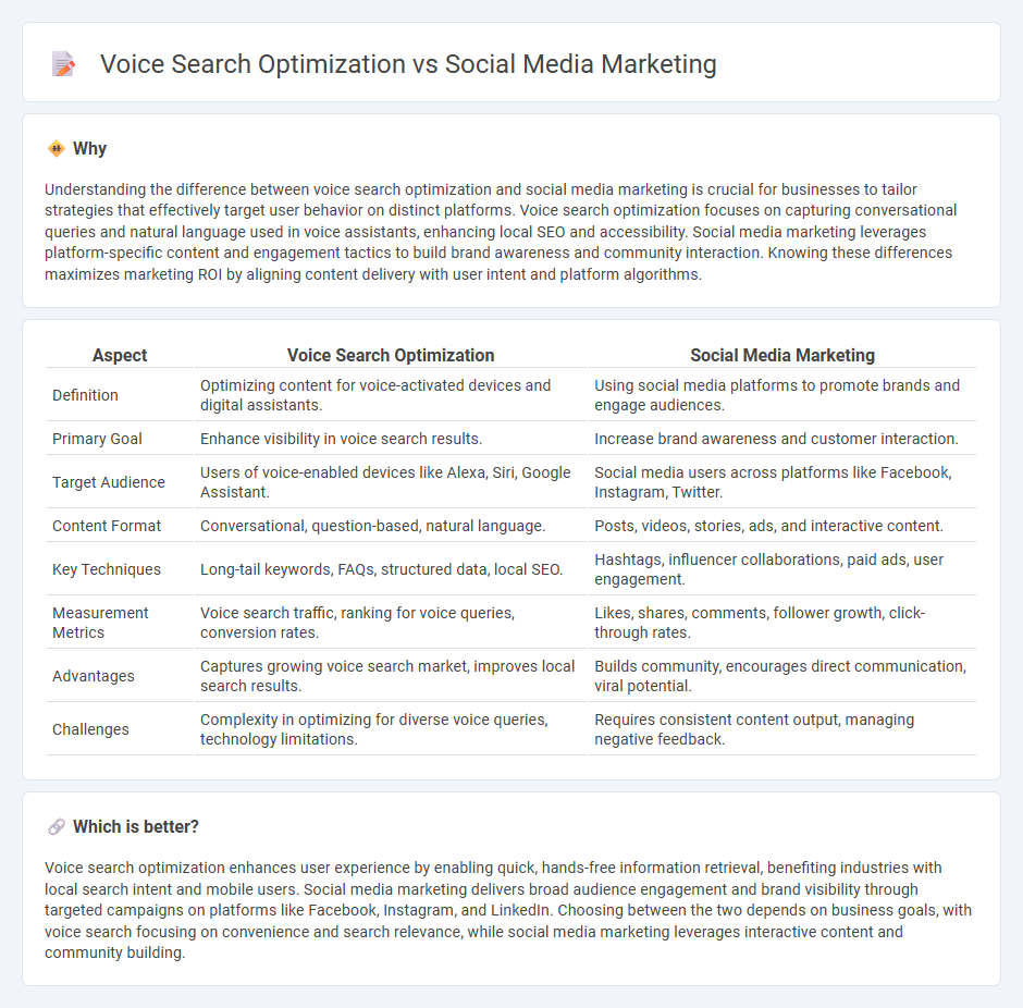 Voice Search Optimization vs Social Media Marketing in Marketing