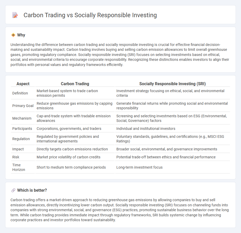 Carbon Trading vs Socially Responsible Investing in Finance