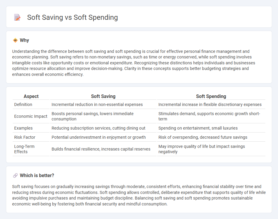 Soft Saving vs Soft Spending in Economy