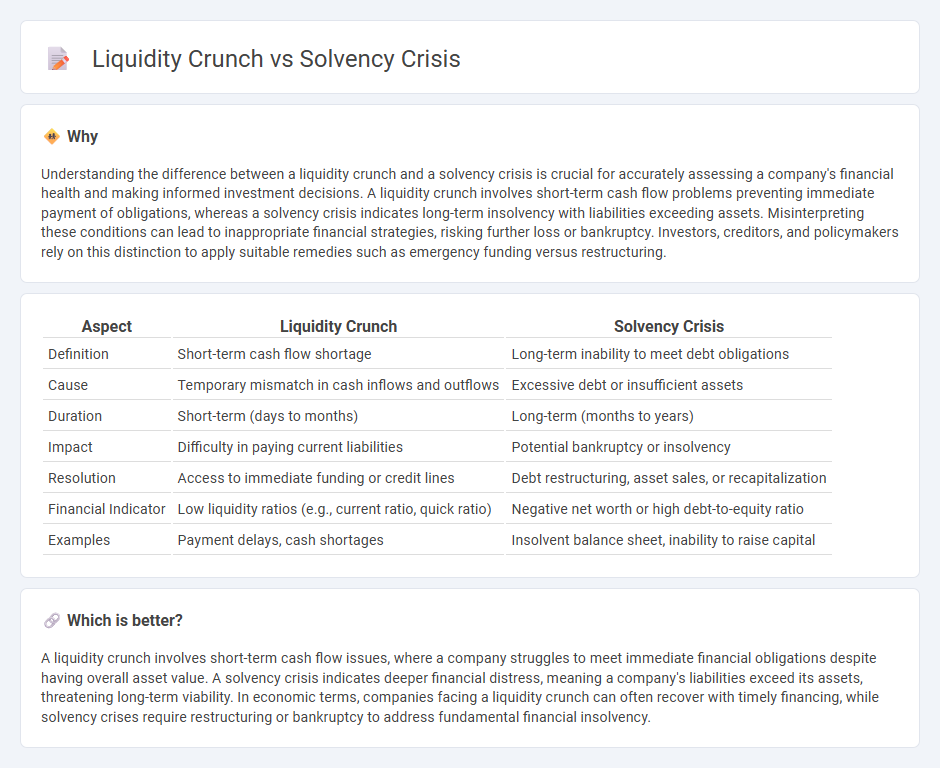 Liquidity Crunch vs Solvency Crisis in Economy
