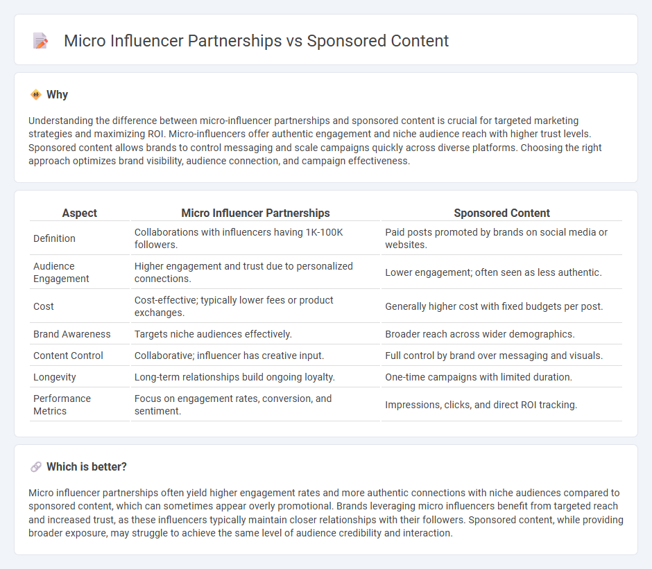 Micro Influencer Partnerships vs Sponsored Content in Marketing