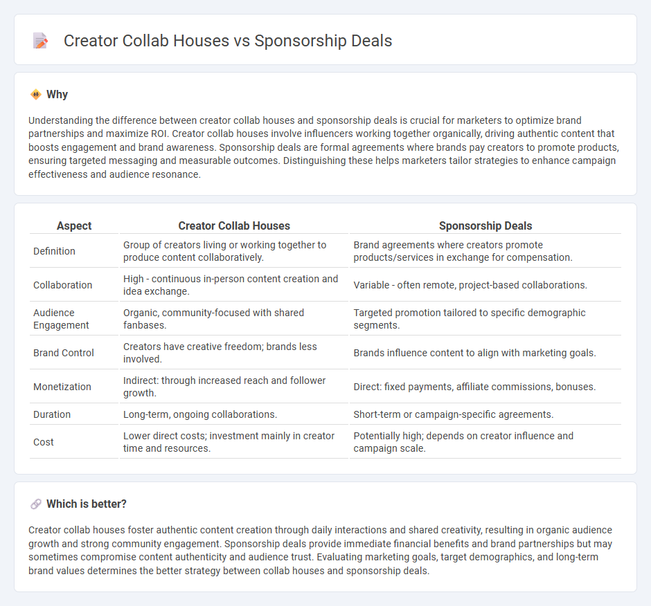 Creator Collab Houses vs Sponsorship Deals in Marketing