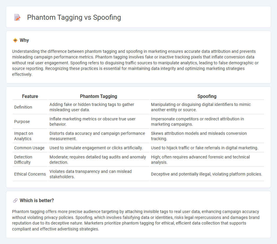 Phantom Tagging vs Spoofing in Marketing