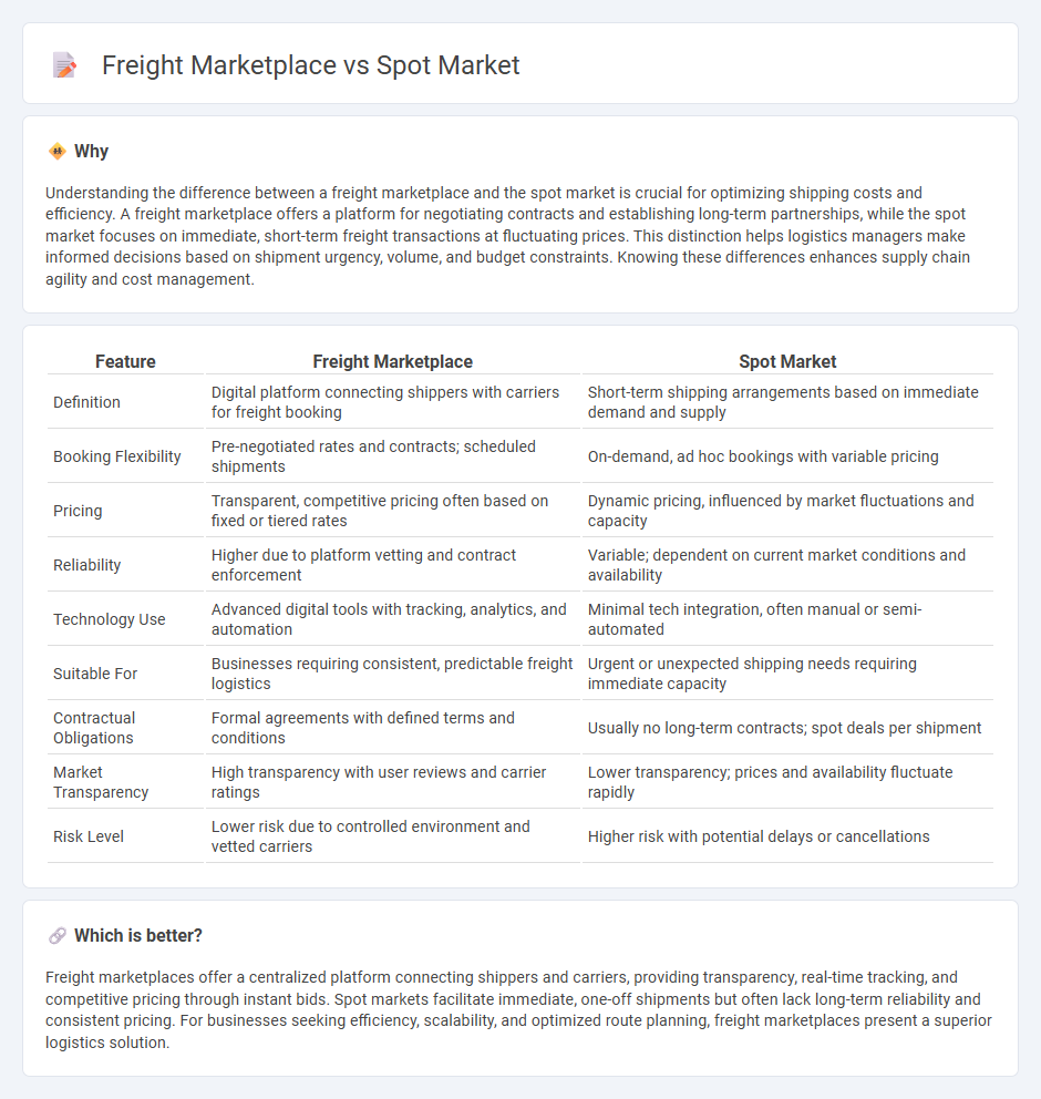 Freight Marketplace vs Spot Market in Logistics