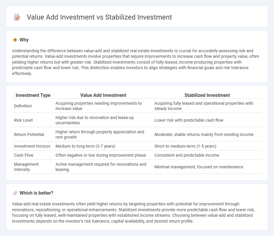 Value Add Investment vs Stabilized Investment in Real Estate