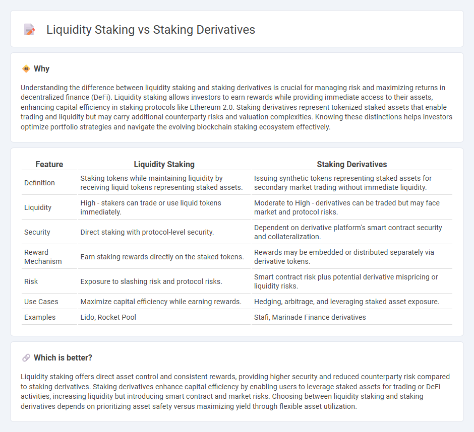 Liquidity Staking vs Staking Derivatives in Finance