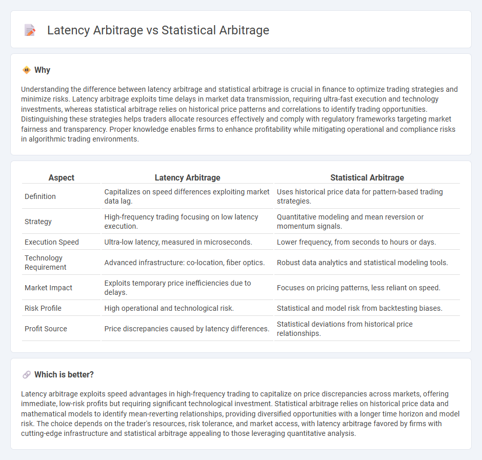 Latency Arbitrage vs Statistical Arbitrage in Finance