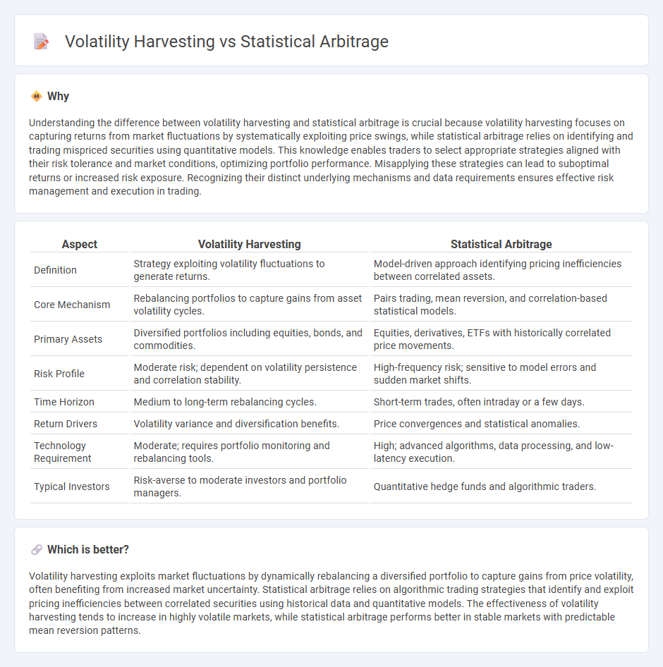 Volatility Harvesting vs Statistical Arbitrage in Trading