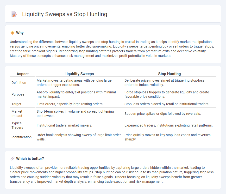 Liquidity Sweeps vs Stop Hunting in Trading