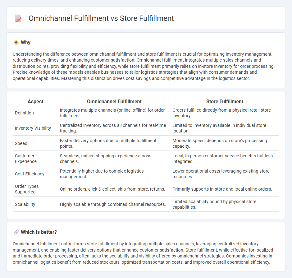 Omnichannel Fulfillment vs Store Fulfillment in Logistics