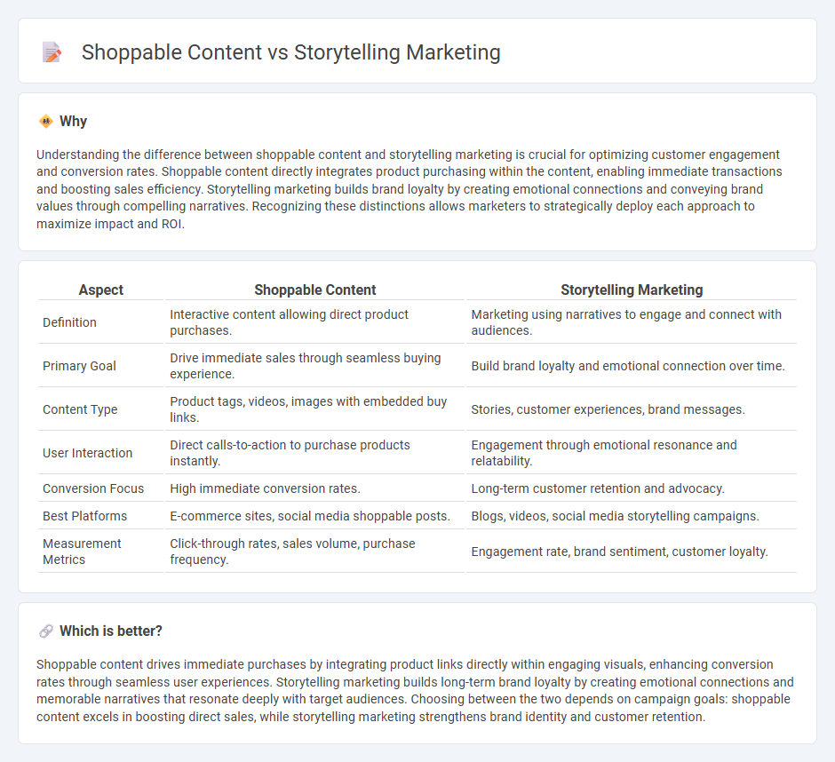 Shoppable Content vs Storytelling Marketing in Marketing
