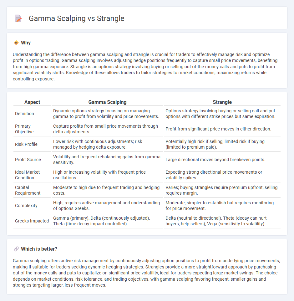 Gamma Scalping vs Strangle in Trading