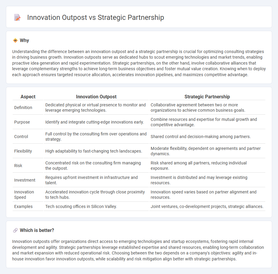 Innovation Outpost vs Strategic Partnership in Consulting
