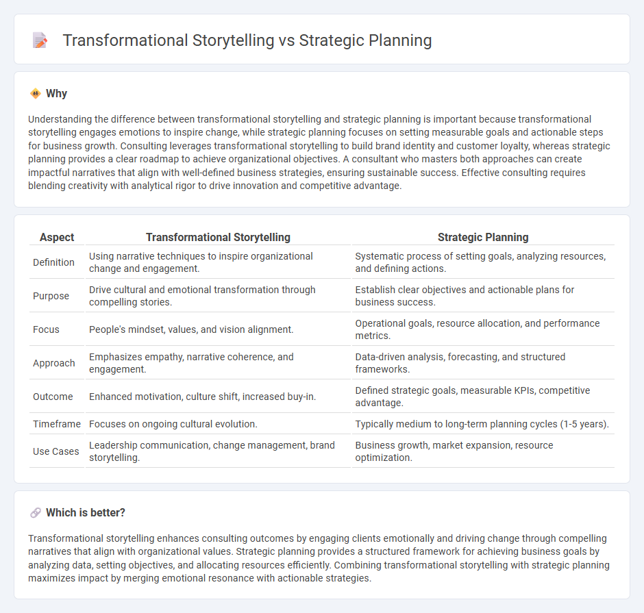 Transformational Storytelling vs Strategic Planning in Consulting