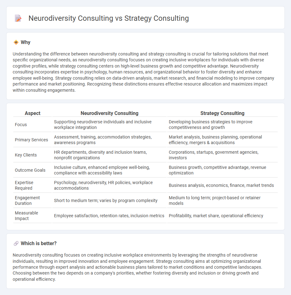 Neurodiversity Consulting vs Strategy Consulting in Consulting