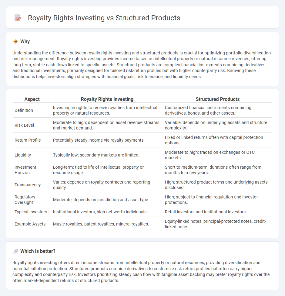 Royalty Rights Investing vs Structured Products in Investment