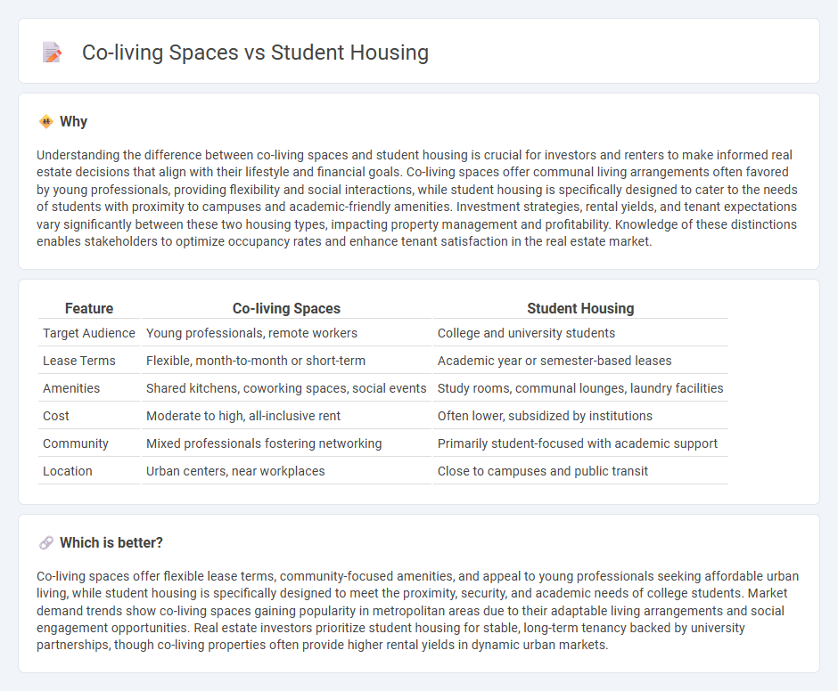 Co-Living Spaces vs Student Housing in Real Estate