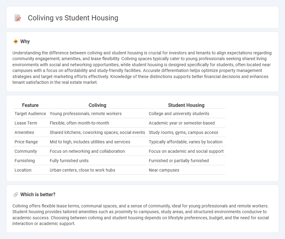 Coliving vs Student Housing in Real Estate