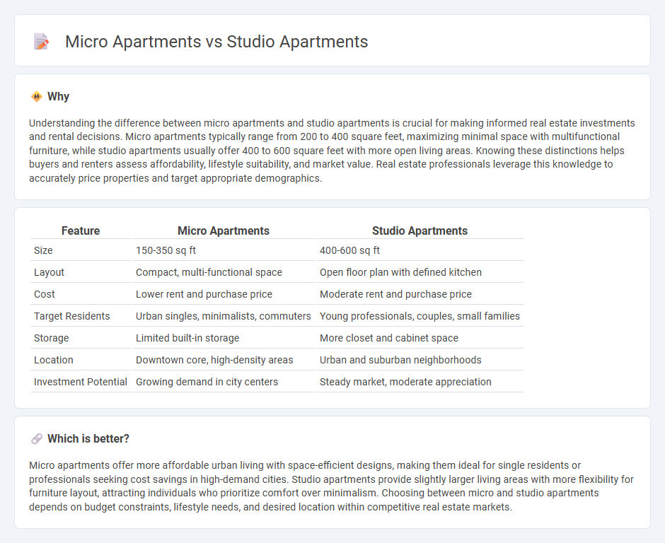 Micro Apartments vs Studio Apartments in Real Estate