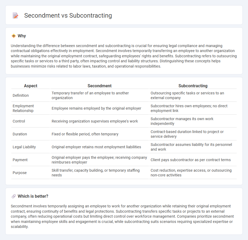 Secondment vs Subcontracting in Employment