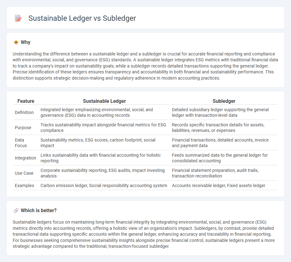 Sustainable Ledger vs Subledger in Accounting