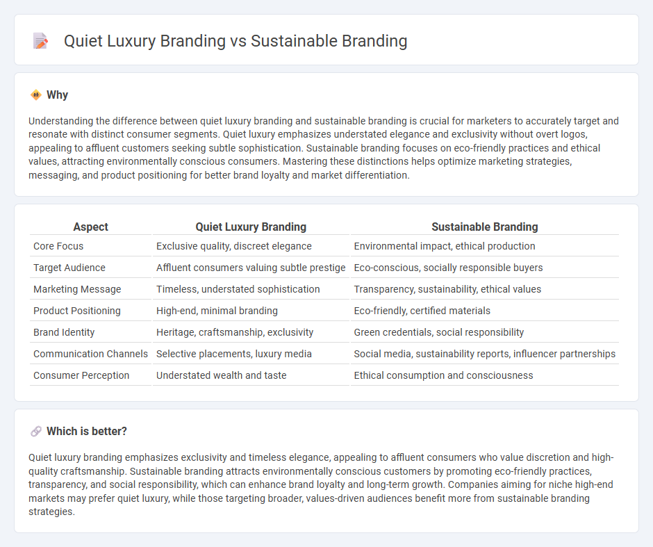 Quiet Luxury Branding vs Sustainable Branding in Marketing