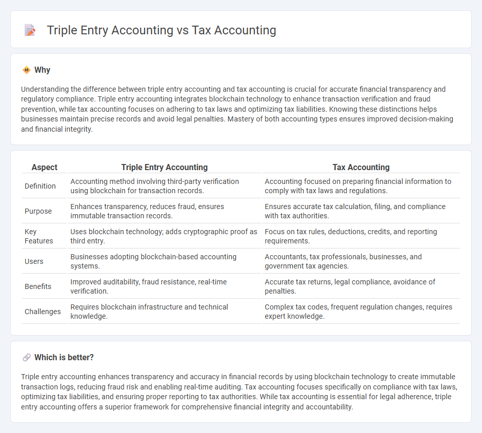 Triple Entry Accounting vs Tax Accounting in Accounting