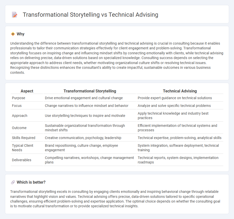 Transformational Storytelling vs Technical Advising in Consulting