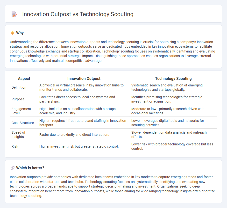Innovation Outpost vs Technology Scouting in Consulting