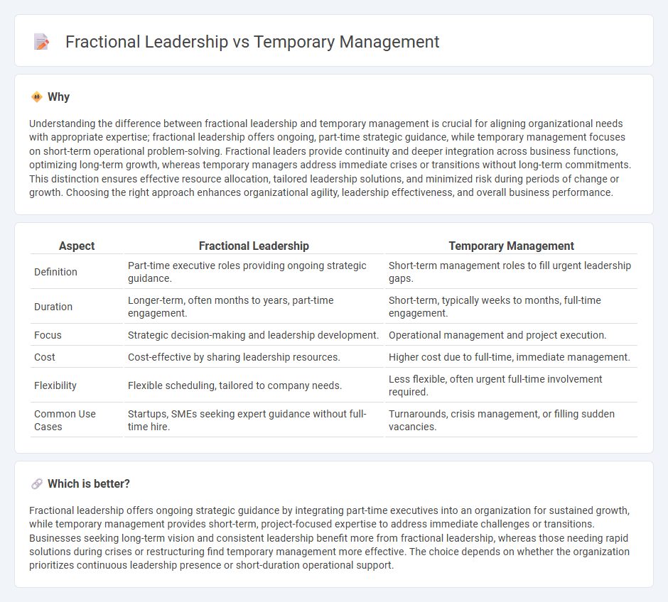 Fractional Leadership vs Temporary Management in Management
