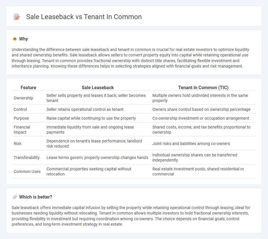 Sale Leaseback vs Tenant In Common in Real Estate