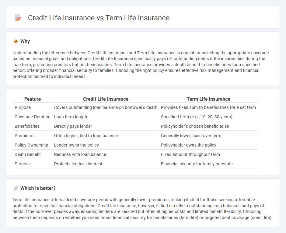 Credit Life Insurance vs Term Life Insurance in Insurance